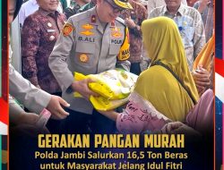 Polda Jambi Gelar Gerakan Pangan Murah, Salurkan 16,5 Ton Beras untuk Masyarakat