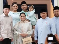 Suasana Lebaran di Istana: Iriana Jokowi Senyum Tipis saat Berfoto dengan Presiden Prabowo