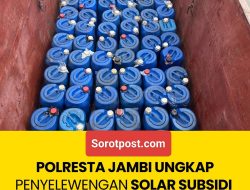 Polresta Jambi Bongkar Penyalahgunaan Solar Subsidi, 4 Ton BBM Diamankan