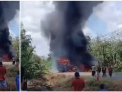 Bus ALS Tabrak Truk Tangki di Muratara, 16 Orang Tewas Terbakar