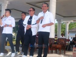 Senam Sehat May Day 2026 di Muaro Jambi Berubah “Rasa Politik”, Ketua PSI Tampil Mencolok di Samping Wabup