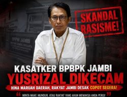 Rasisme Pejabat Pusat di Jambi? Kasatker BPPW Didesak Angkat Kaki
