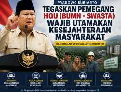 Presiden Prabowo Tegaskan Pemegang HGU (BUMN–Swasta) Wajib Utamakan Kesejahteraan Masyarakat
