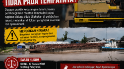 TINDAK KECURANGAN PEMBONGKARAN KAPAL TUGBOAT MUATAN SEMEN DIDUGA TIDAK PADA TEMPATNYA!