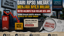 Dari Rp30 Miliar Menjadi Rp8,9 Miliar: Misteri Anjloknya Pajak Reklame Kota Jambi. Aroma Dugaan Korupsi Menguat, APH Turun Tangan?