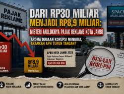 Dari Rp30 Miliar Menjadi Rp8,9 Miliar: Misteri Anjloknya Pajak Reklame Kota Jambi. Aroma Dugaan Korupsi Menguat, APH Turun Tangan?
