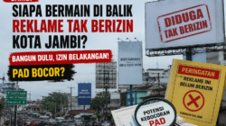 Surat Peringatan DPMPTSP Bongkar Dugaan Skandal Bangunan Reklame Tanpa PBG di Kota Jambi, Siapa yang Bermain? Kepala Dinas PUTR Bungkam.”