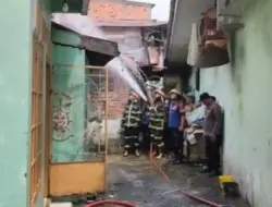 BREAKING NEWS: Kebakaran di Belakang SMP 9 Kota Jambi, Satu Orang Dilaporkan Alami Luka Bakar