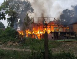 Diduga Korsleting Listrik, Dua Rumah di Arab Melayu Jambi Terbakar