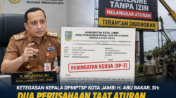 TEGAS !! DPMPTSP Kota Jambi Terbitkan SP-2, Enam Perusahaan Reklame Terancam Sanksi hingga Pembongkaran
