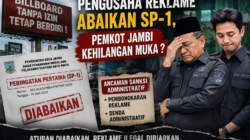 8 Pengusaha Reklame Abaikan SP-1 Dinas, Pemkot Jambi Kehilangan Muka ?