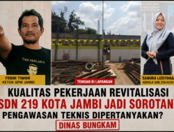 Kualitas Pekerjaan Revitalisasi SDN 219 Kota Jambi Jadi Sorotan, GPM : Pengawasan Teknis Dipertanyakan? Dinas Bungkam