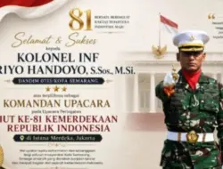 Profil Kolonel Inf Priyo Handoyo, Dandim Semarang yang Jadi Komandan Upacara HUT ke-81 RI