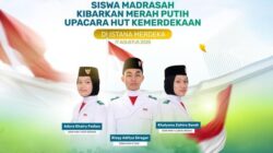 Tiga Siswa Madrasah Terpilih Jadi Paskibraka HUT ke-81 RI di Istana